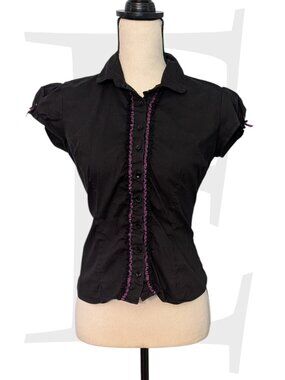 Vintage Morbid Threads M fits like XS Cap Sleeve Top